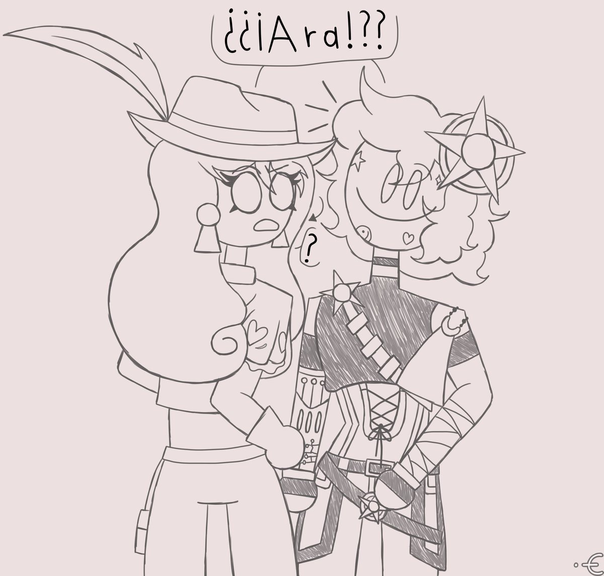 Ely__Coffee's tweet image. y un mini comic ajkajskaj- el oc que esta a lado del oc de Ara le pertenece a @/valeriandc13 en ig kakajak-