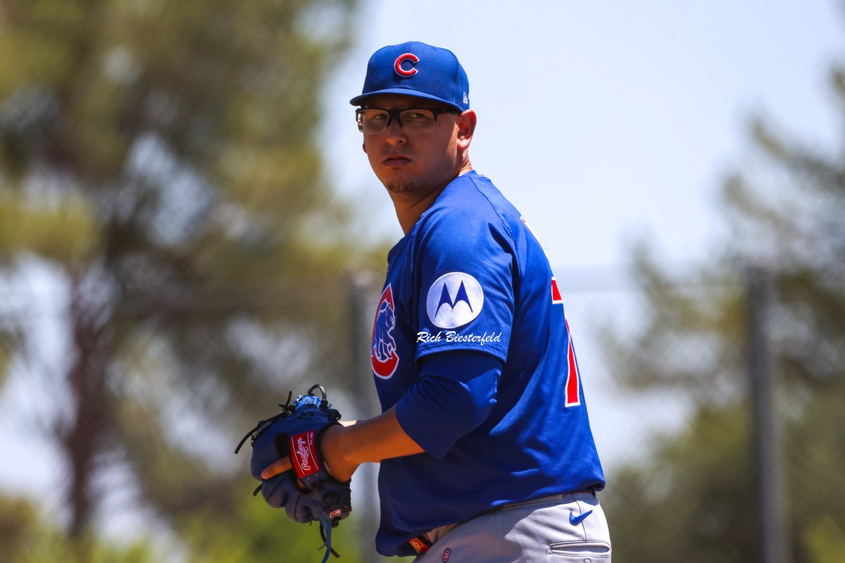 biest22's tweet image. Pitcher @javierassad1 back on the mound for the Arizona Complex League Cubs and looking sharp! #Cubs #ACL2025