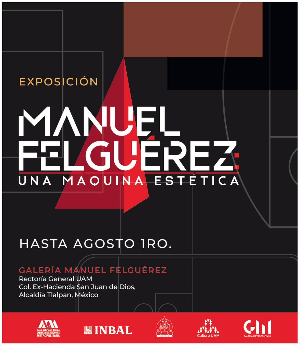 lauammx's tweet image. Visita la exposición Manuel Felguérez: una máquina estética, que exhibe obras y esculturas del maestro y también incluye material sobre su estancia en la Universidad de Harvard, donde exploró temas de futurología e inteligencia artificial.
.
🗓️ Esta muestra estará hasta el…