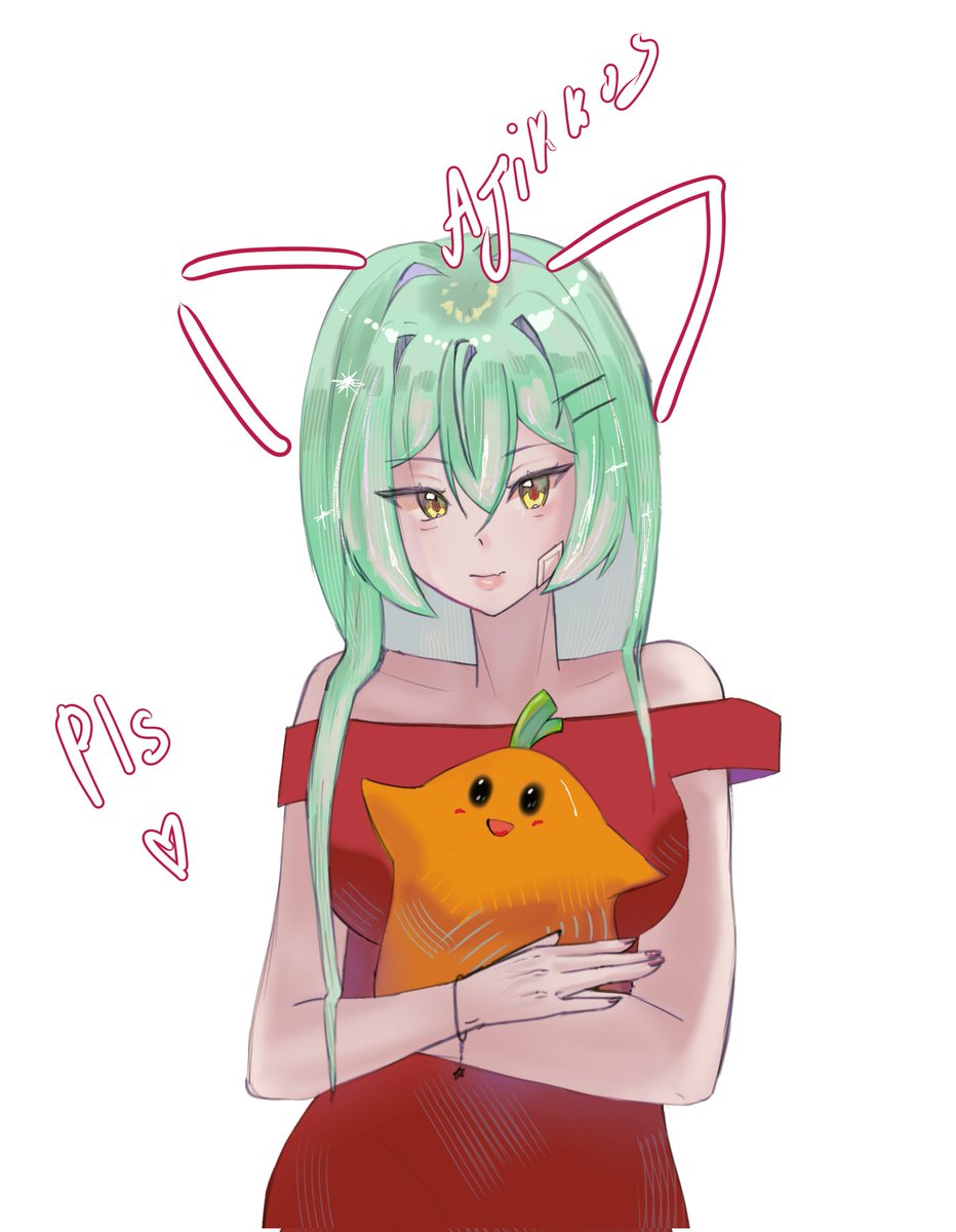 Ajikkos's tweet image. Looks like... 💫#artmoots💫
I drew this art for verification in the kirke hehe🙏