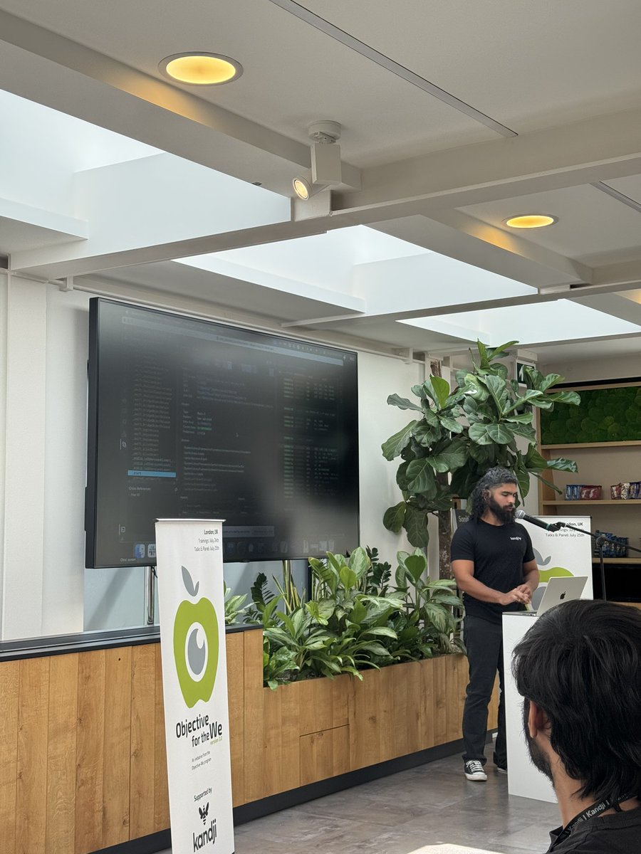 <a href="/kieczkowska/">kieczkowska@infosec.exchange 🇺🇦</a> We were given a live demo of reversing a macOS malware sample and annotating the disassembly to make it all make sense by <a href="/L0Psec/">L0Psec</a> using <a href="/vector35/">Vector 35</a>’s Binary Ninja #OFTW
