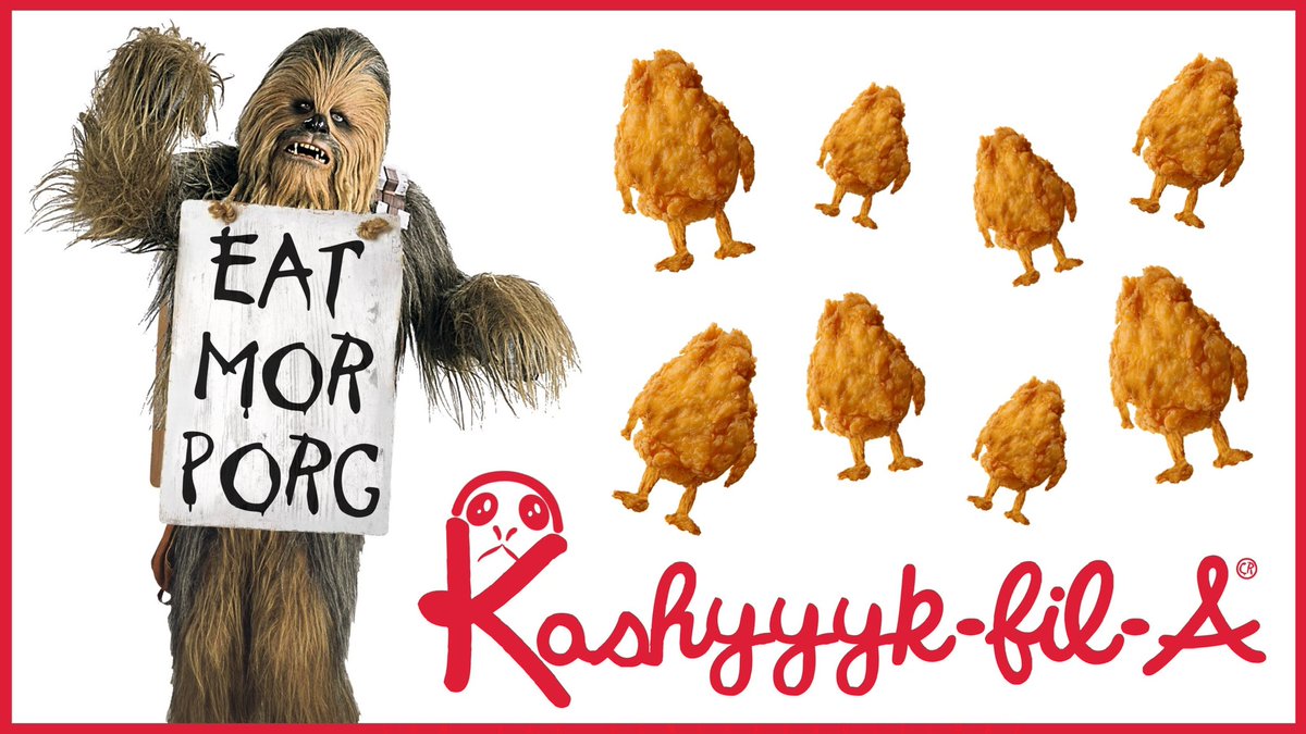 🚨 STAR WARS DAD JOKE INCOMING:

What restaurant serves Chewbacca’s favorite Porg Nuggets?