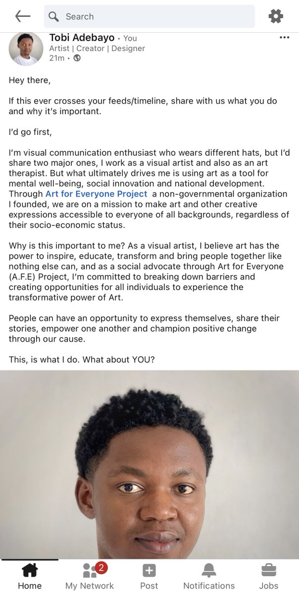 tobi_adebayo_'s tweet image. Hello!👋 I’m Tobi Adebayo and this is what I do. linkedin.com/posts/tobi-ade…