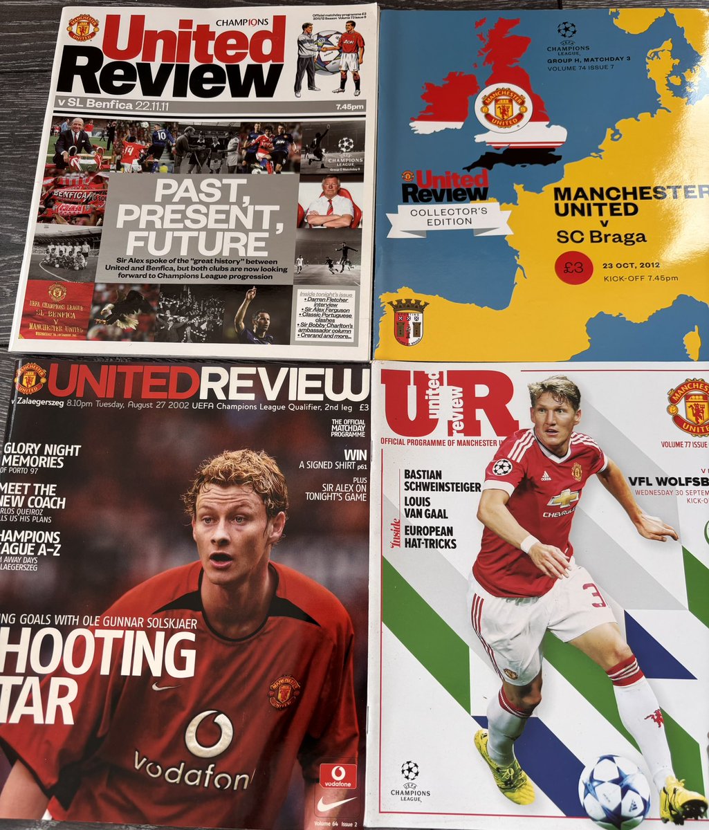 MUFCMemorabilia's tweet image. Manchester United In Europe Home Football Programmes
£0.25 each excluding postage
