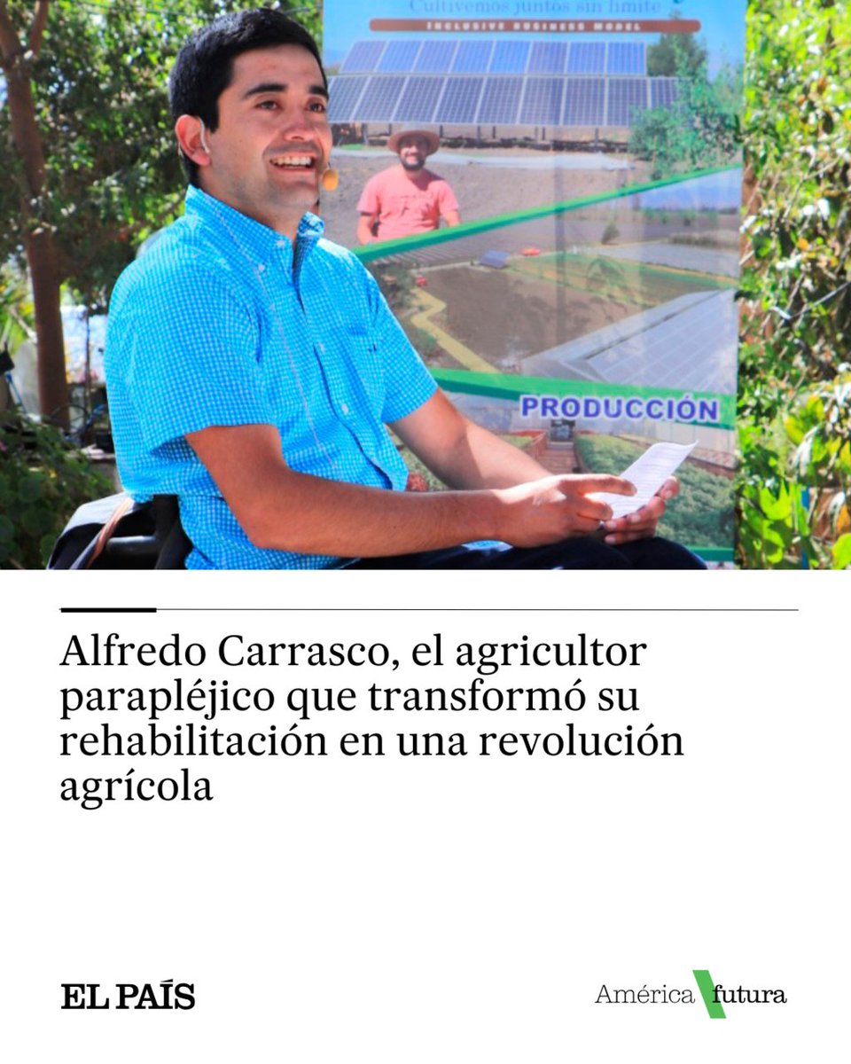 América Futura (@americafutura) on Twitter photo 🇨🇱🌱 En una localidad rural a 110 kilómetros al sur de Santiago, un técnico agrícola está cambiando la forma de trabajar la tierra en Chile. Su proyecto nació tras un accidente que lo dejó sin movilidad a los 21 años
✍ <a href="/murialalu/">Muriel Alarcón Luco</a>
dozz.es/udl8h5 🇨🇱🌱 En una localidad rural a 110 kilómetros al sur de Santiago, un técnico agrícola está cambiando la forma de trabajar la tierra en Chile. Su proyecto nació tras un accidente que lo dejó sin movilidad a los 21 años
✍ <a href="/murialalu/">Muriel Alarcón Luco</a>
dozz.es/udl8h5