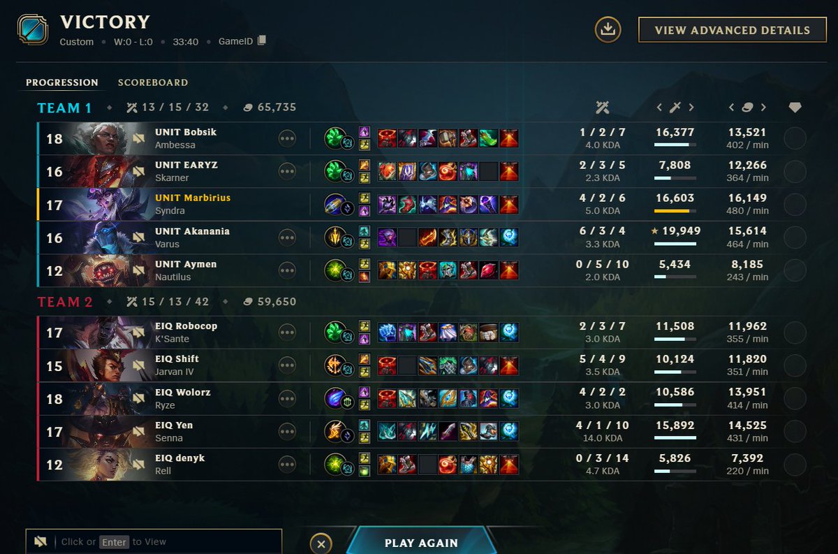 After a disappointing 0-2 first week, a solid recovery vs <a href="/Entropiqteam/">Entropiq</a> 

1-2 gg