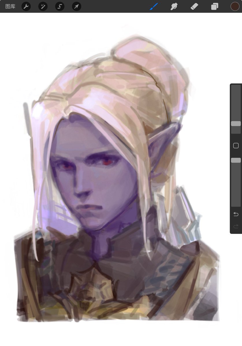 点图画的小明，之后会做成博德之门only的无料💪
#BaldursGate3 #Minthara