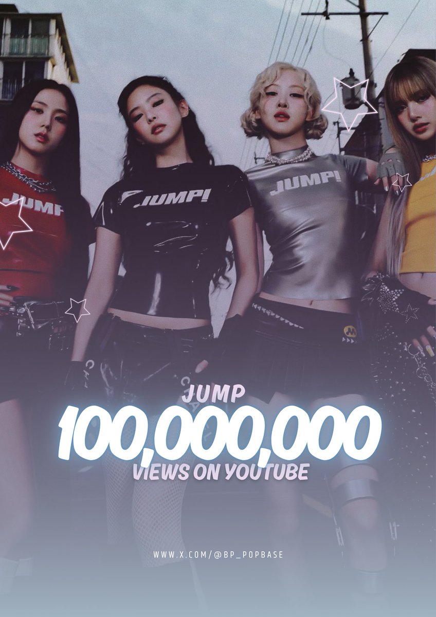 bp_popbase's tweet image. 📊| #BLACKPINK_JUMP Has Exceeded 100 MILLION M Views On YouTube, becoming the fastest music video released in 2025 to do so (14 days).
It’s also their 57th video to achieve this, the most for any female group in history.
CONGRATULATIONS BLACKPINK
@BLACKPINK #BLACKPINK