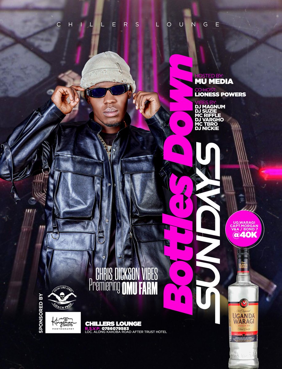 Chris Dickson Vibes will perform live at Chillers Lounge Mbarara