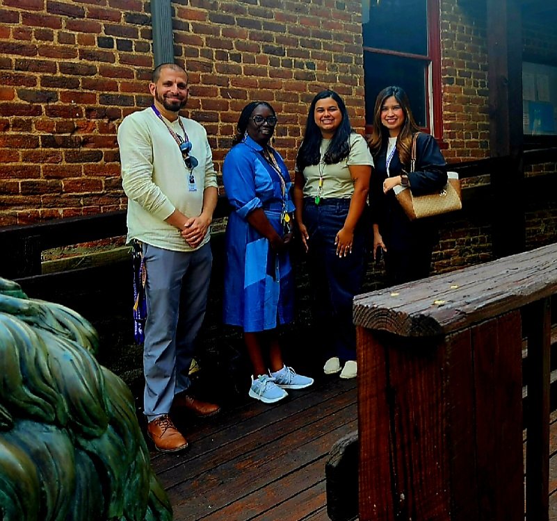 PrincipalTVance's tweet image. Lunch date with our newest Eagle Educators at Charley's Waterfront in Farmville. Welcome to the aerie! 💜💛