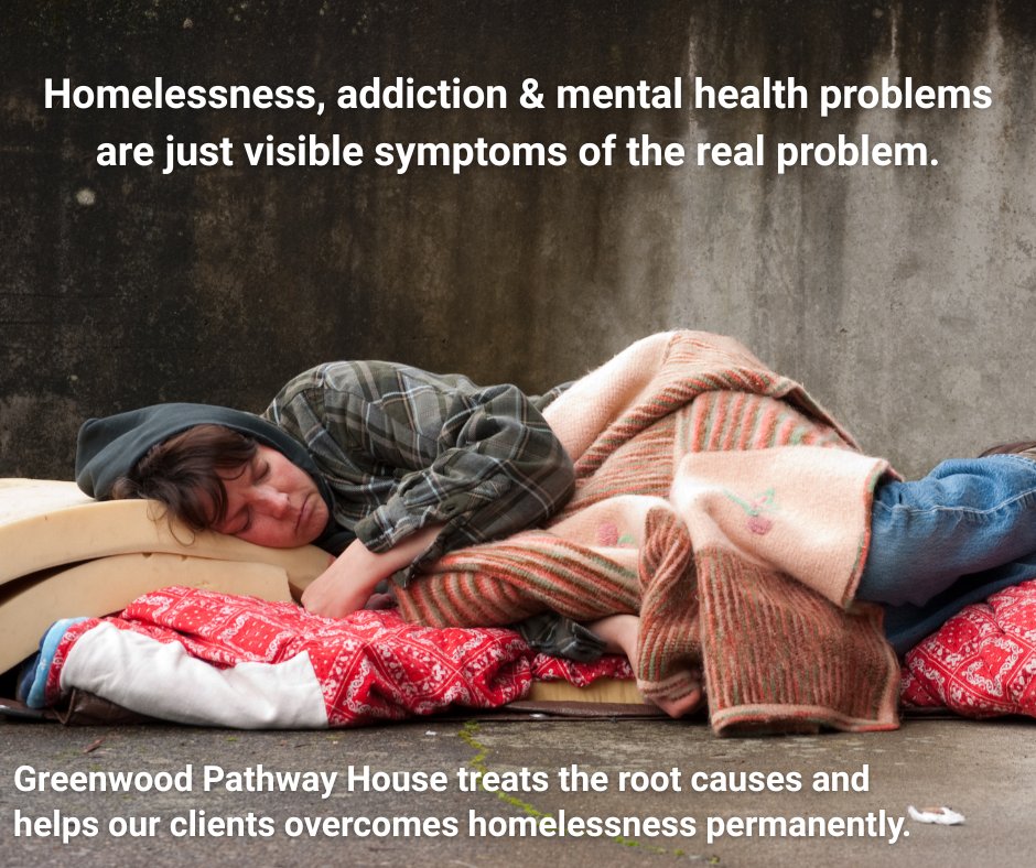 GwdPathway's tweet image. Homelessness, addiction, and the mental health problems associated with them are just visible symptoms of the real problem. Treating the root causes eliminates the visible symptoms and their detrimental impact on our community. #homelessness #HomelessnessSolutions