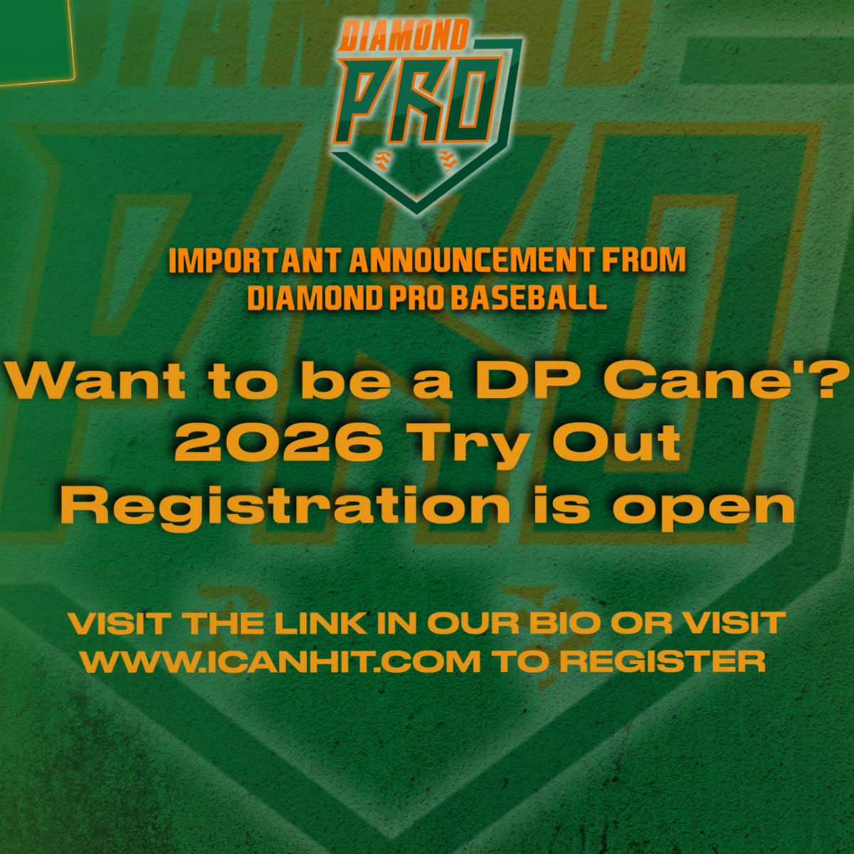 Want to be a DP Cane?

Come join us for try outs! Information can be found in the link in our bio or visit our website icanhit.com 

We are excited to see everyone in August!

#dpnation #youthbaseball #rochesterny #canes