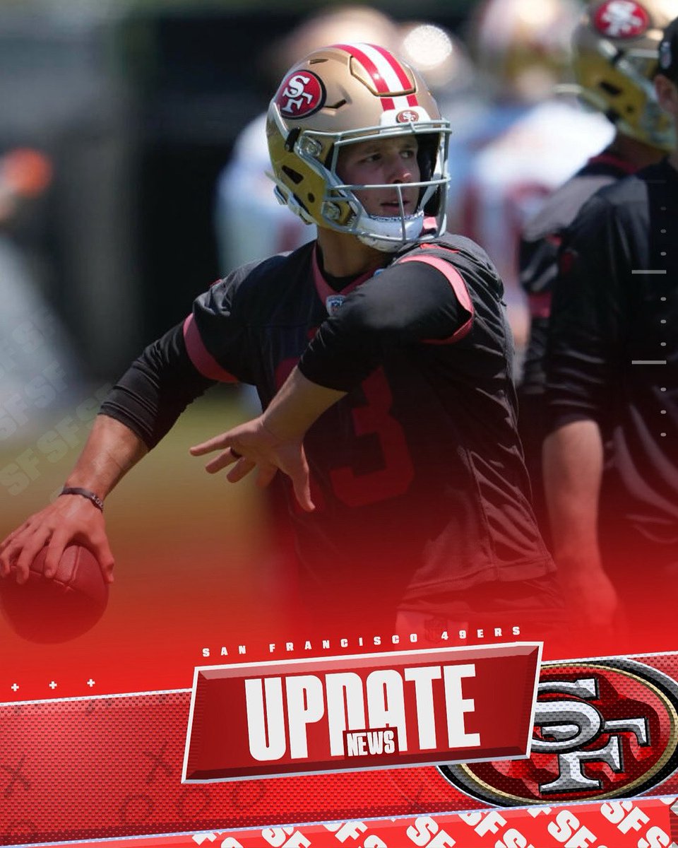 thewaynebreezie's tweet image. #49ers QB Brock Will miss practice Today due to personal reasons per Eric Branch.