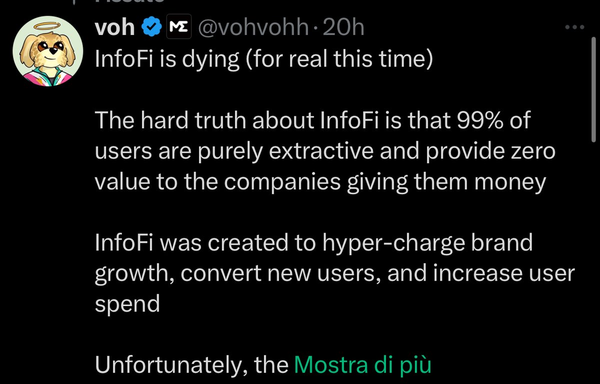 stecryptoshaman's tweet image. Today, one of the best marketing strategies is taking action 

@vohvohh just showed us why she is good at CT and marketing.

20 hours ago, she wrote that InfoFi brings no value to companies that invest in it, describing what she thinks are the flaws and problems with it. 
In…