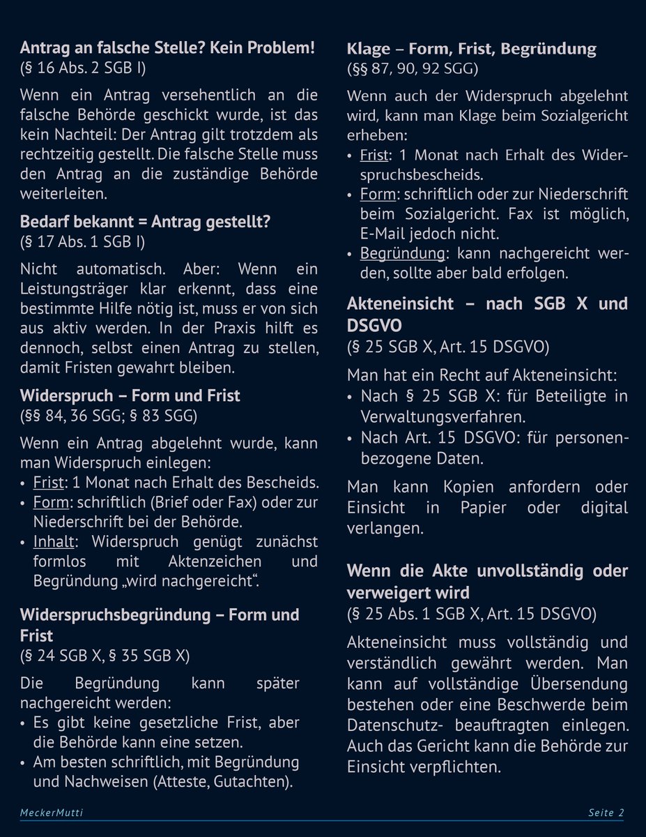 MeckerMutti's tweet image. Nach zig Verfahren teile ich jetzt mein Wissen mit euch 📚
Für alle mit #MEcfs: 📝 Anträge, Fristen, Widerspruch & Co.
#HilfezurSelbsthilfe 💙 Niemand soll allein kämpfen müssen.
#SupportME
Lesefassung hier:
cloud.healthnexus.online/s/pBWzFzato9j8…