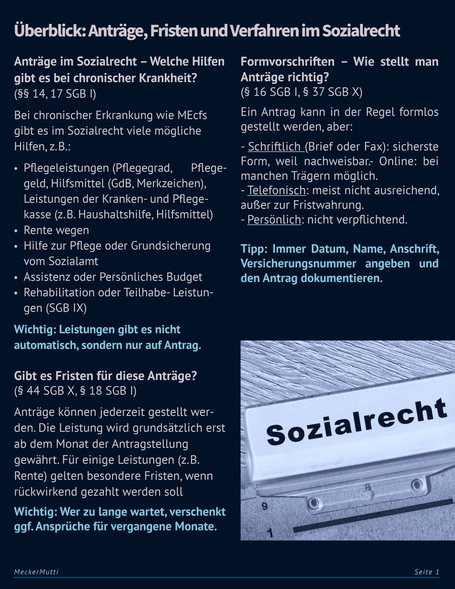 MeckerMutti's tweet image. Nach zig Verfahren teile ich jetzt mein Wissen mit euch 📚
Für alle mit #MEcfs: 📝 Anträge, Fristen, Widerspruch & Co.
#HilfezurSelbsthilfe 💙 Niemand soll allein kämpfen müssen.
#SupportME
Lesefassung hier:
cloud.healthnexus.online/s/pBWzFzato9j8…