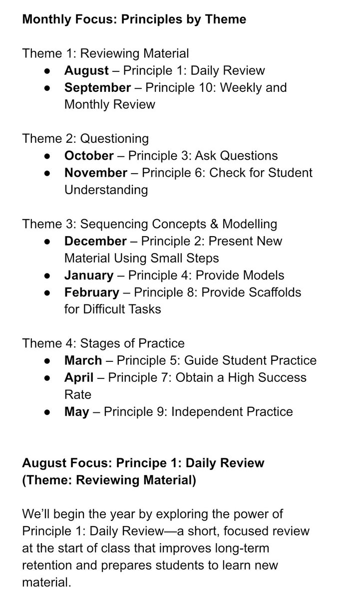 Brett Benson (@mrbensonnms) on Twitter photo 🚨KOs are great for teachers too! I decided to take the knowledge organizer structure I use for students and use it to create KOs for my SoL/CogSci PLC book study this year. Our focus is on Rosenshine’s principles and we will read <a href="/teacherhead/">Tom Sherrington</a> “Rosenshine’s Principles in Action.” 🚨KOs are great for teachers too! I decided to take the knowledge organizer structure I use for students and use it to create KOs for my SoL/CogSci PLC book study this year. Our focus is on Rosenshine’s principles and we will read <a href="/teacherhead/">Tom Sherrington</a> “Rosenshine’s Principles in Action.”