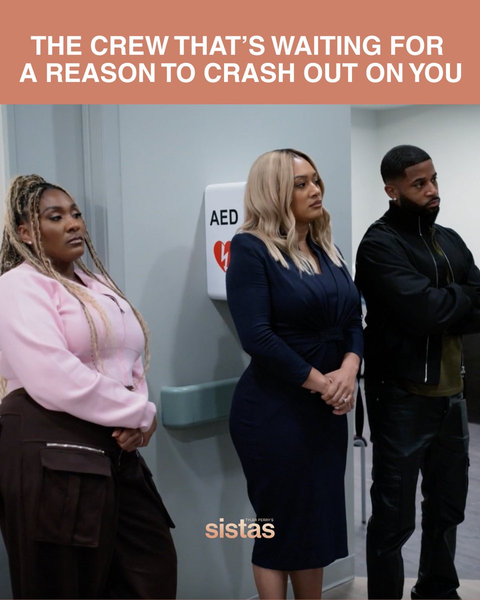 SistasOnBET's tweet photo. One thing is for sure... don't make the wrong move around Danni, Fatima, and Zac! 

They were ready to give that doctor a piece of their mind, but they showed growth in composing themselves. 

We want to hear your season nine predictions in the comments. 💭 #SistasonBET #FineNine https://t.co/dJc3TtyRyx