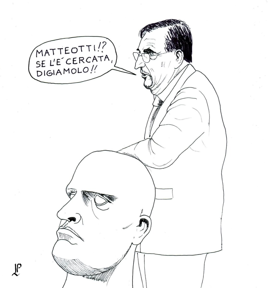 Un totale rovesciamento dei valori sembra in atto: si comincia con la distruzione del monumento a #Matteotti, si attaccano poi i basilari dello stato di diritto
E di lì alla complicità e all’accordo con gli assassini il passo è breve

Così Paolo Lombardi