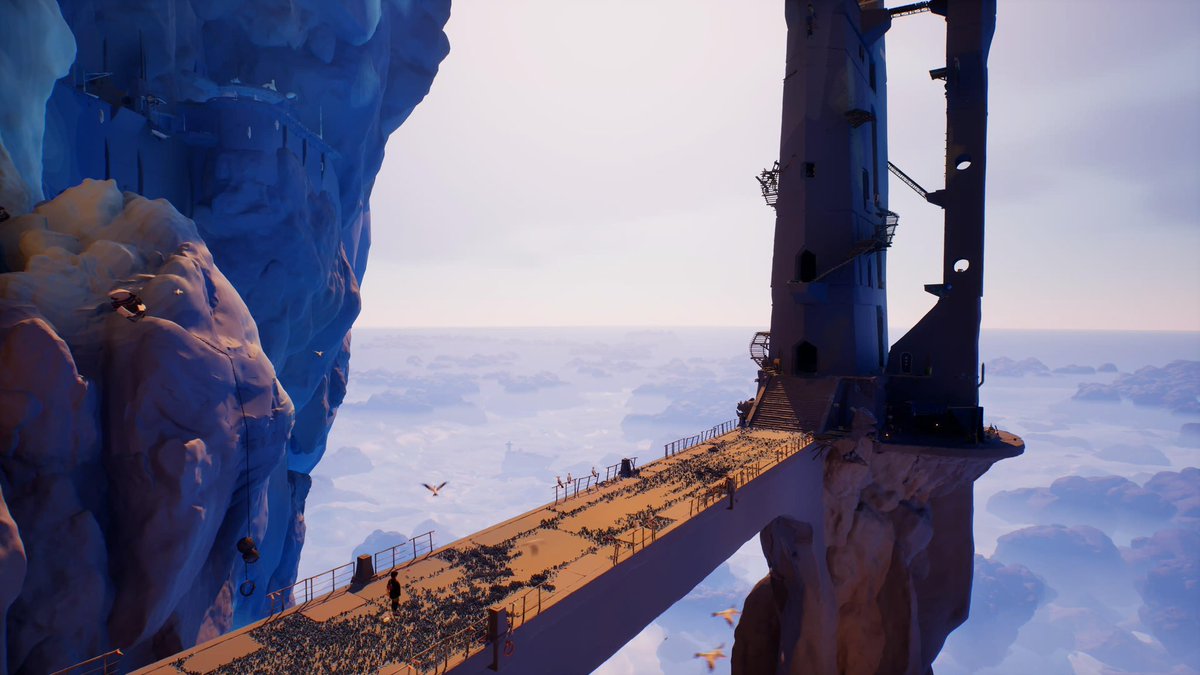 matgomes's tweet image. Encantado com esse joguinho jusant que é meio que um shadow of colossus mas só de escalada (e duplamente chocado que escalada é um gênero de jogos)