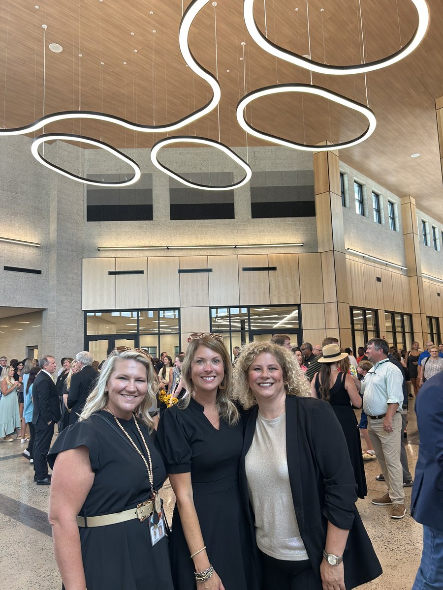 Congrats, Hernando High School! We enjoyed celebrating the new HHS campus today. Excited to see the teachers &amp; students next week! 💛🖤 #TeamDCS #BetheStandard