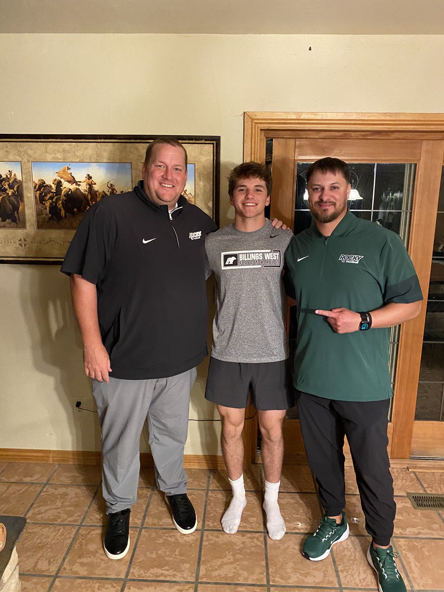 coltjohnson07's tweet image. After many weeks of prayer and thoughts, and a great conversation with @Coach_Stutz and @SamMoraJr, I have made the decision to continue my college football career with Rocky Mountain college!!
@CoachDanWatson @KaneClaunch @RobStantonr @CoachBlome @Rocky_Football @TheCoachRuss