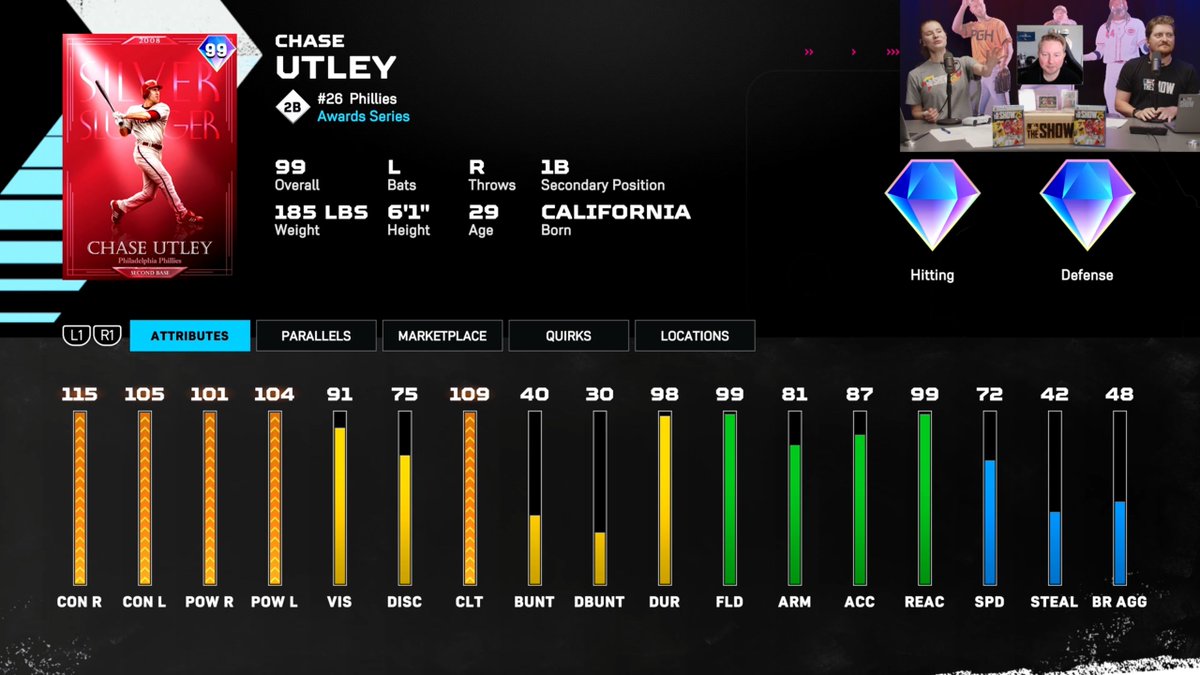Nutzypoo_ttv's tweet image. Your New 6th Inning Bosses!
99 Chase Utley
99 Corey Kluber
99 Ted Simmons