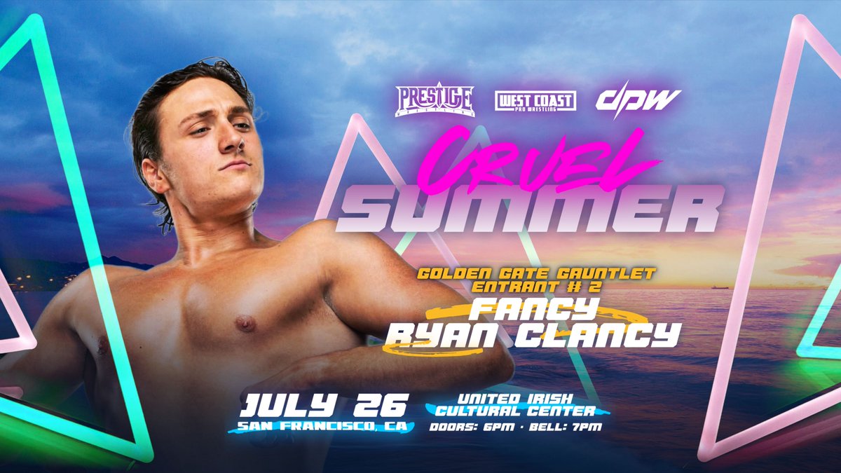WCProOfficial's tweet image. TOMORROW!!!
15% off all tickets with code; WC15CS
Alpha Zo and Fancy Ryan Clancy will be apart of the Golden Gate Gauntlet!!!
Winner of the Golden Gate Gauntlet will go on to face Bret The Threat at a later date!
PLUS
Blackwood (c) vs Cedric
Mad Dog vs Massaro
+ More…