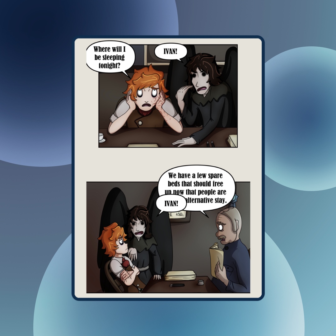 NamiComi's tweet image. Lost and injured, Ivan is haunted by Raven, an angel of sorts, visible only to him, who says Ivan was destined to die. Together, they search for the reason behind their otherworldly bond. 🐦⬛🩸
Read Sagacious Deific on #NamiComi 🌊
➜ nami.moe/t/ANUAESBL