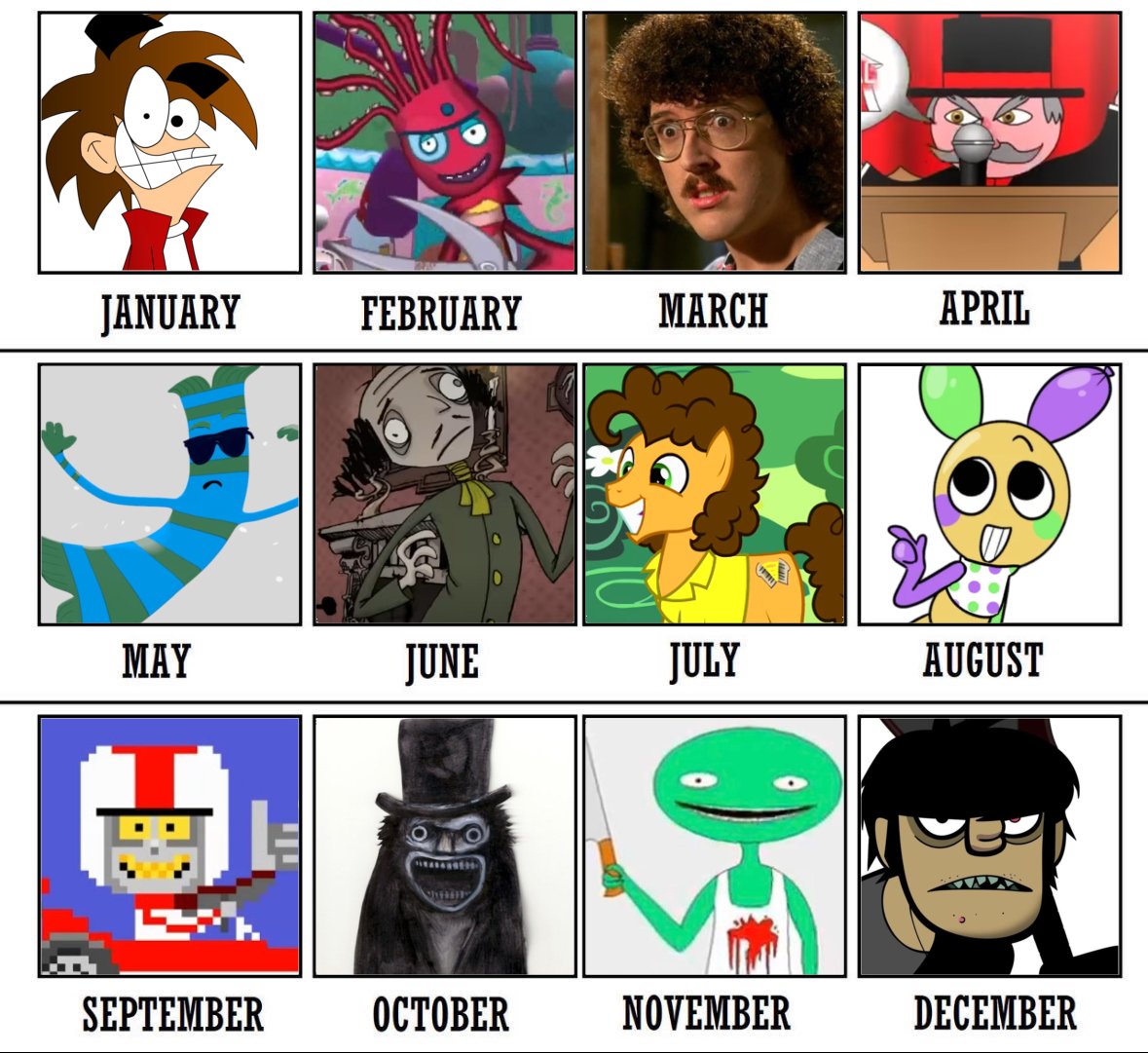 RamzyNoodle's tweet image. Oooooh you'll fall for my interaction bait
your month, your favourite character of mine (except. My taste in characters is completely random)
