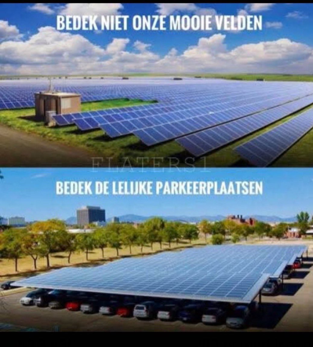 RosasMarysol2's tweet image. 100% mee eens!
Bedek niet onze mooie groene weilanden met deze lelijke dingen.
#Zonnepanelen