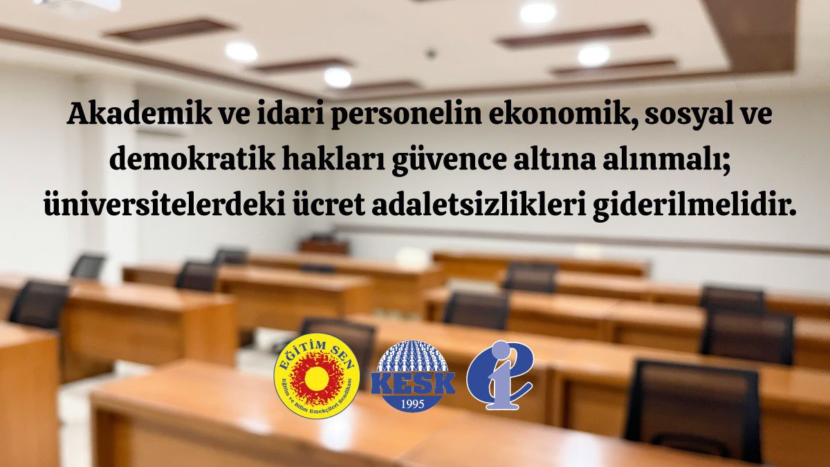 yardimsimge's tweet image. 📢#ArtıkYeterGeçinemiyoruz
✔️Akademik ve idari personelin hakları güvence altına alınmalı, üniversitelerdeki ücret adaletsizlikleri giderilmelidir!
✔️MEB bünyesindeki idari ve teknik personelin özlük hakları ve çalışma koşulları iyileştirilmelidir!