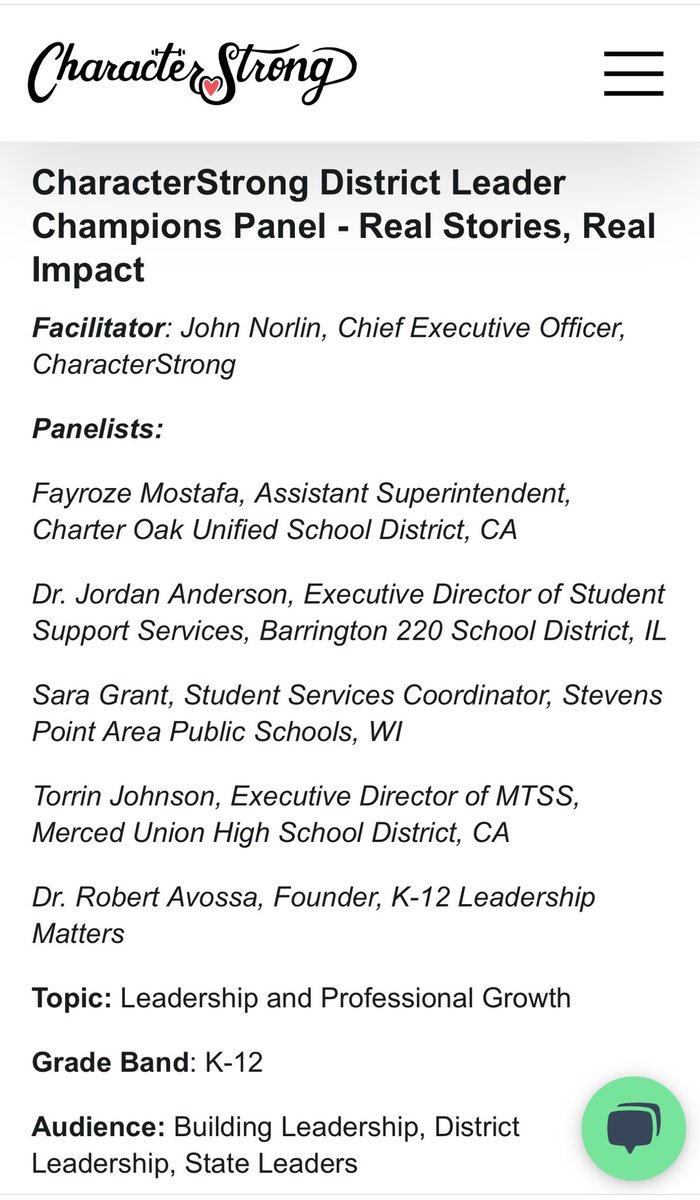 So grateful to have been asked to be a part of the District Leader Champions Panel at the <a href="/CharacterStrong/">CharacterStrong</a> conference this year. Being here with amazing staff from <a href="/barrington220/">Barrington 220</a> and also surrounded by people who love this work from all over the country has been pure joy!