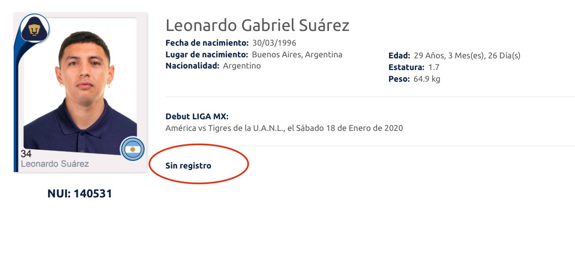 FabrizioDC_'s tweet image. Leo Suárez ya no cuenta con registro en la Liga MX.
Se ha liberado la plaza de NFM para #Pumas y Keylor Navas.