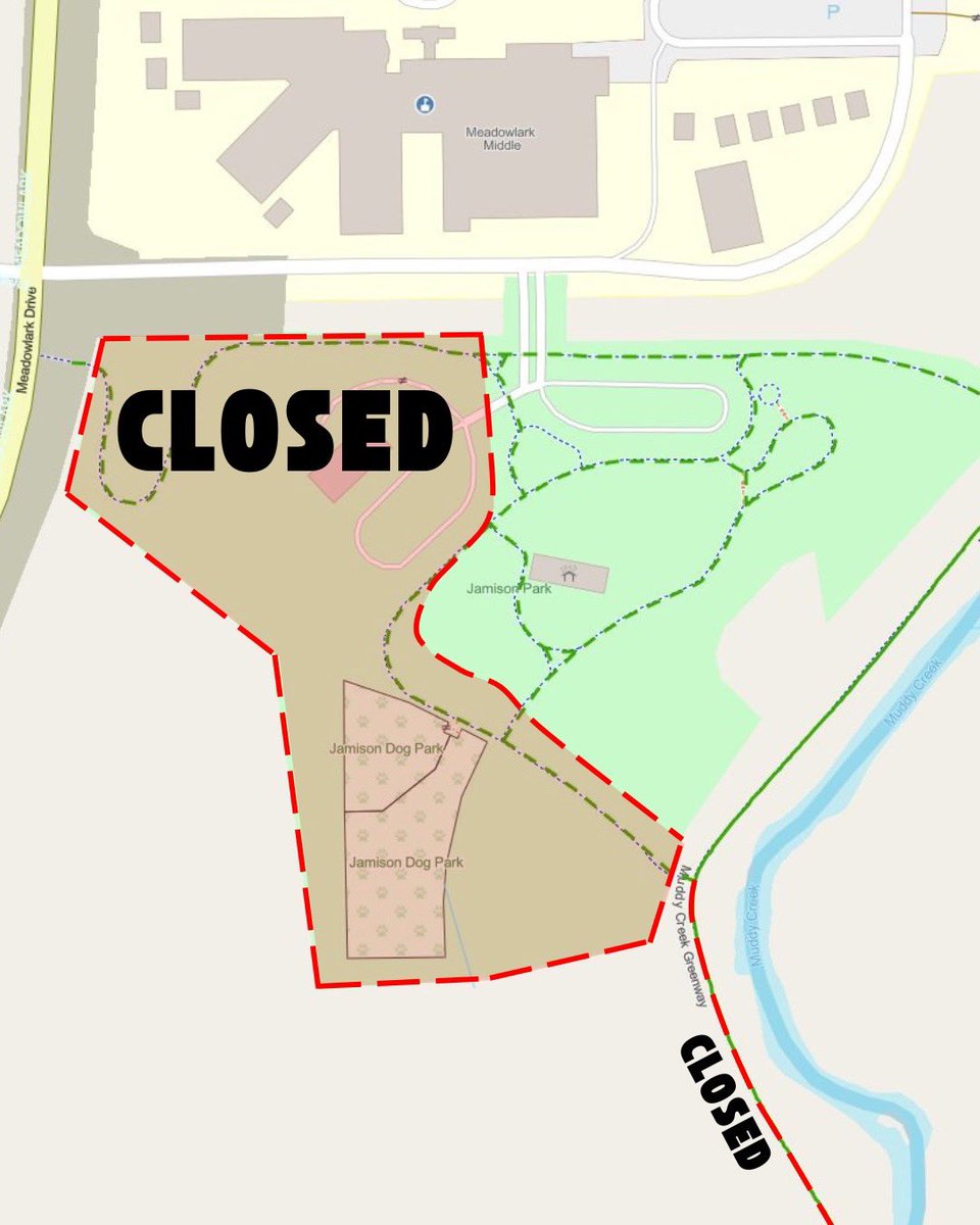 CityofWS's tweet image. ⚠️Temporary Closures: Muddy Creek Streambank Restoration Project
Starting August 4, the City is repairing Muddy Creek Greenway’s streambank and trail in 2 locations. Parts of Jamison Park and the greenway, including the dog park and a parking lot, will be temporarily closed for…