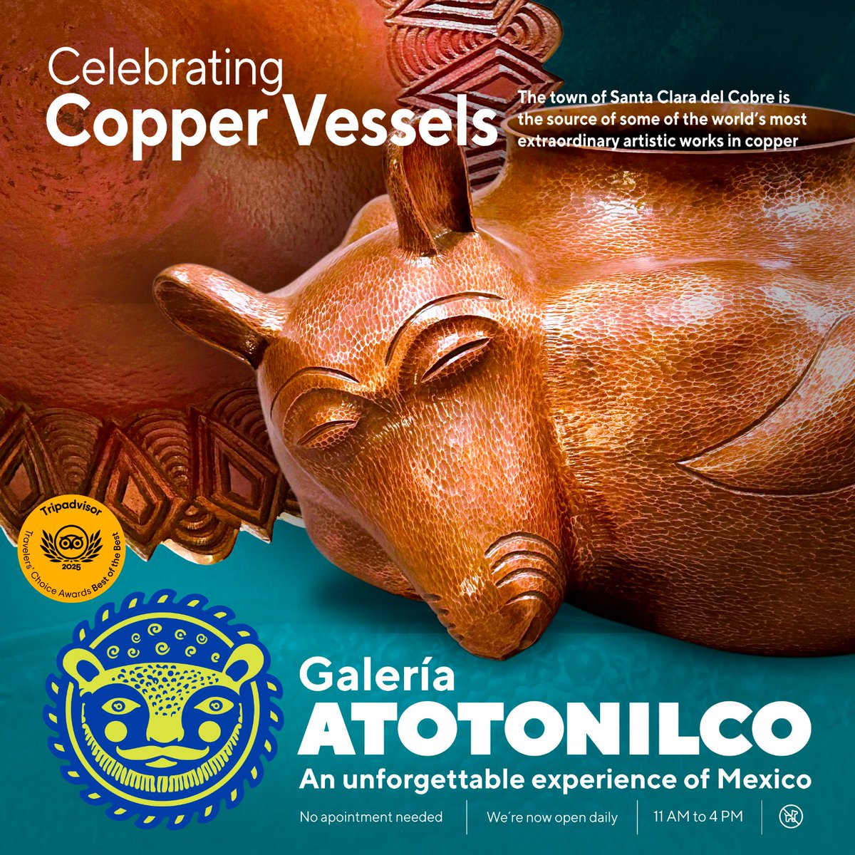 GAtotonilco's tweet photo. Celebrating Copper Vessels! 😍 - https://t.co/52h1EByzQC https://t.co/6usCor3o8n