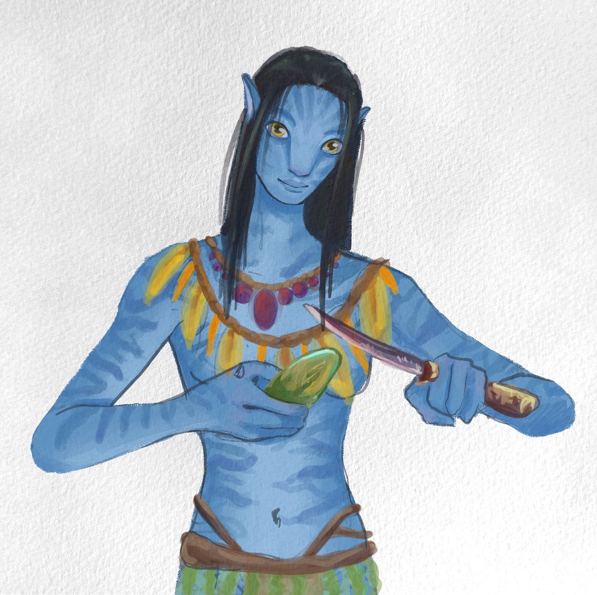 dilfyjakesully's tweet image. Tried a watercolour type rendering