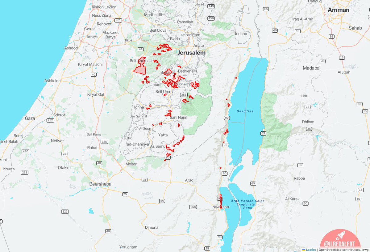 ILRedAlert's tweet image. 🔴 NEW: The Israeli Defense Forces detected missile launches targeting multiple areas in Israel. The Home Front Command urges residents in those locations to stay near shelters and go inside immediately when alerts sound. [21:36:35]:

• Shfelat Yehuda — Aviezer, Aderet, Beit…