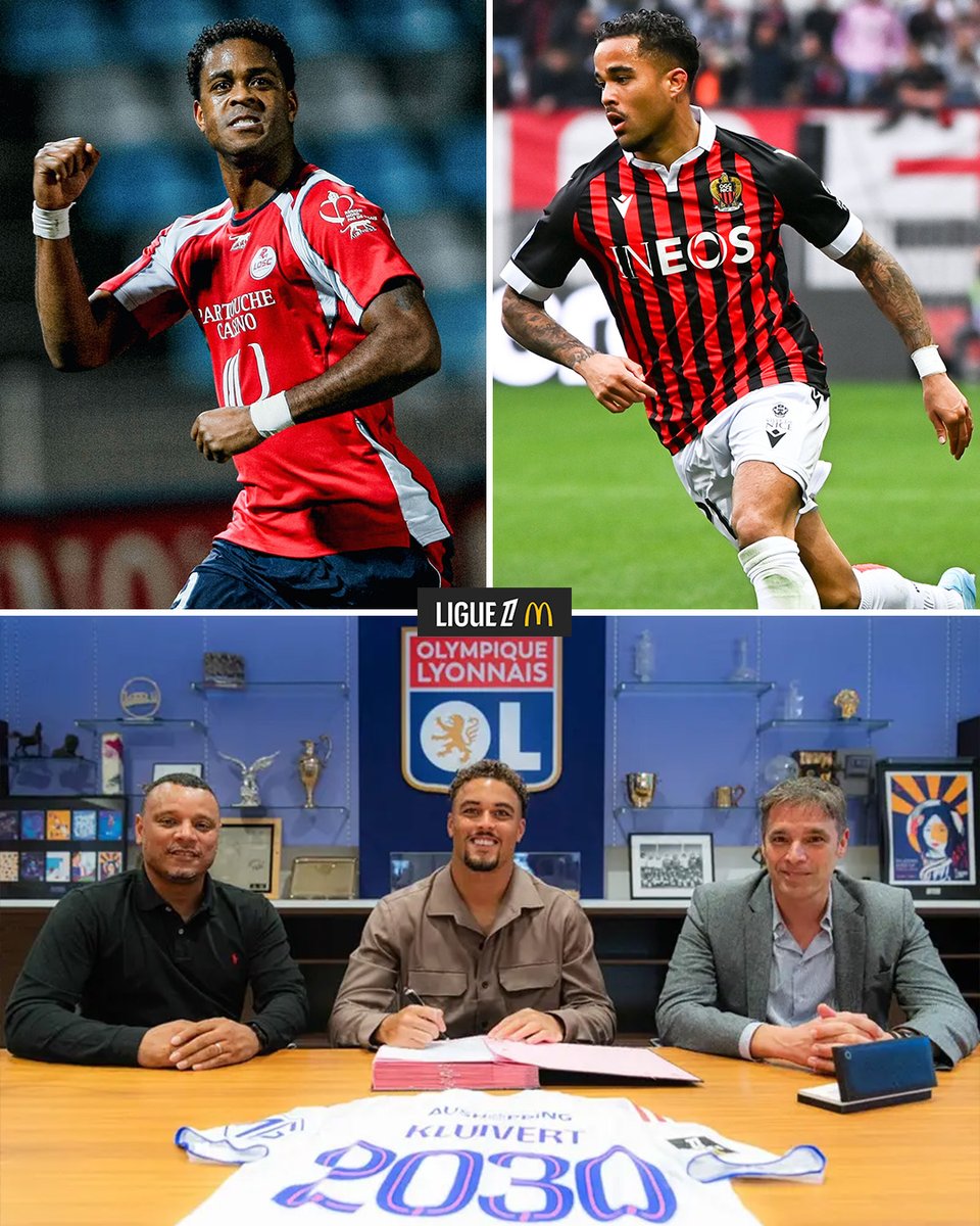 Ligue1_ENG's tweet image. Like father, like sons 😍
Ruben Kluivert joins Lyon 🇫🇷
