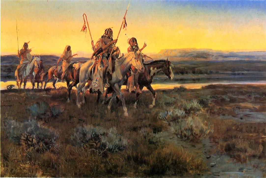 RussellArtBot's tweet image. Piegans wikiart.org/en/charles-m-r…