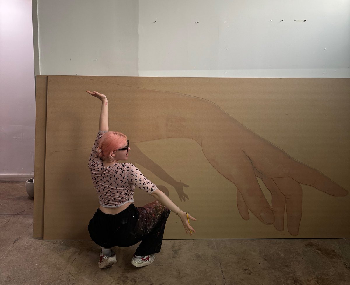Almendrab1's tweet image. Starting my biggest paintings yet 
pray for me
