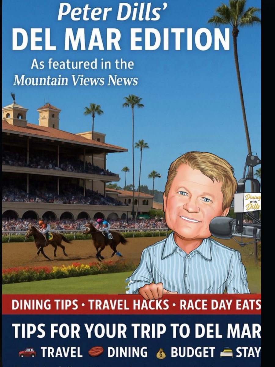 KINGofCUISINE's tweet photo. Pick up or go online https://t.co/viEJ3JQH3G contributed reviews by @bobhessjr @JockeyMikeSmith #dinedelmar #sandiegoeats
#racetrack @DelMarRacing https://t.co/gtrsZVXk7i