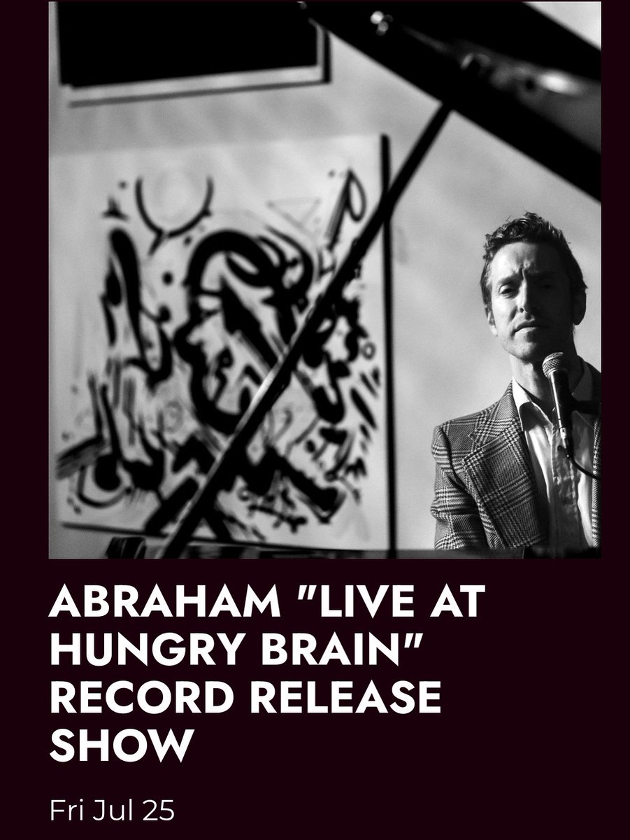 HungryBrainChi's tweet image. Saturday! Abraham “Live at Hungry Brain” Record Release Show. This show is a fundraiser for the Multiple Myeloma Research Foundation. Doors: 7, Show: 9pm