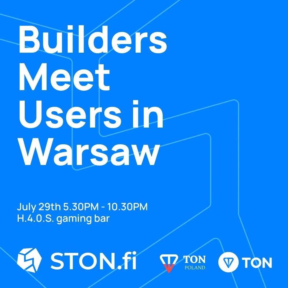 ston_fi's tweet image. 🎉 Warsaw Giveaway – Win 100 STON at the Event!
Stonfiers! Get ready for an epic evening in Warsaw where the TON community comes together! We're giving away 💰100 STON each to 5 lucky winners — just for registering and showing up at our Builders Meet Users event.
🔥 Builders…