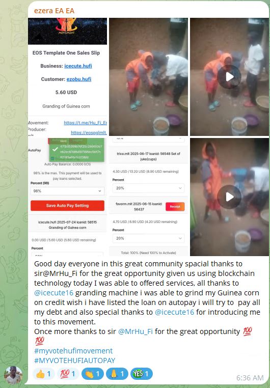 <a href="/HuFiToday_NG/">HuFi news Ng</a> <a href="/Cointelegraph/">Cointelegraph</a> What I love about blockchain is that the store of value is not a crypto coin but the time that we have to create value.  Until now, paper fiat triggers an economic actions.  Now time can trigger an economic action.

#HuFi is time as reserved value. $EOS blockchain supports