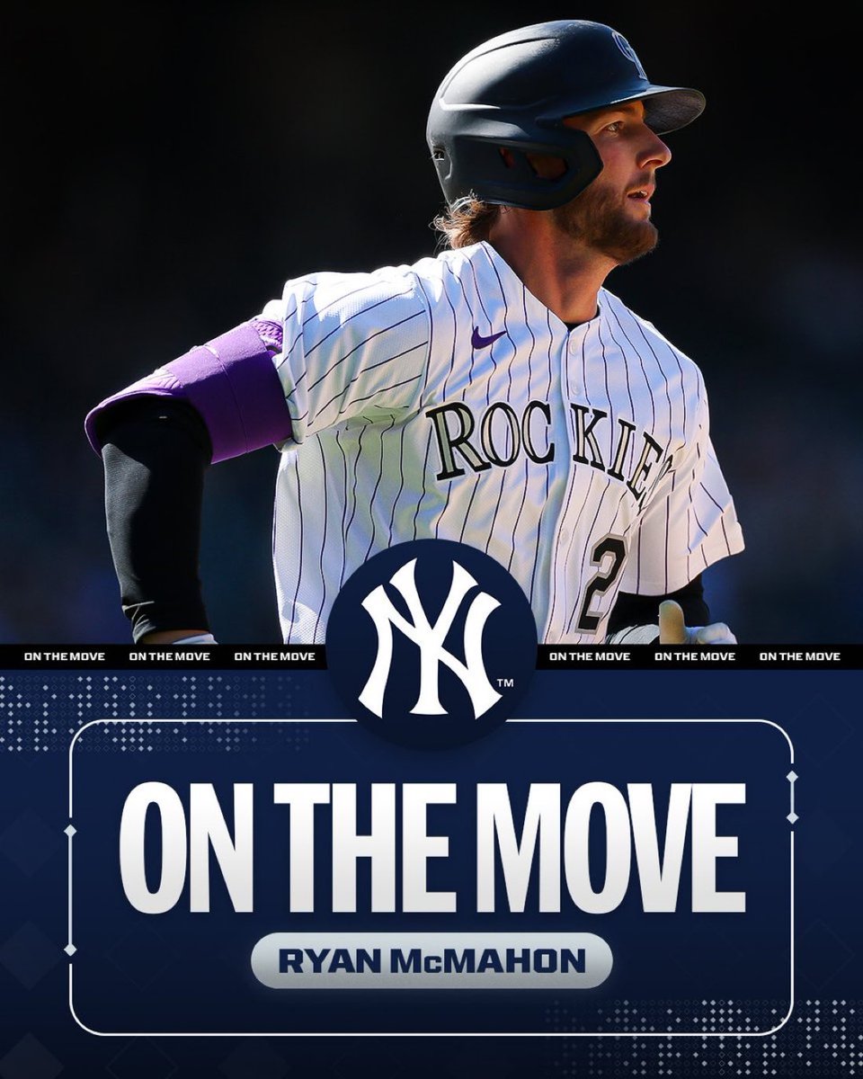 RyanFieldABC's tweet image. The Yankees have a new 3rd baseman.
He has 16 HR and a 1.4 WAR in 2025.
#RepBX