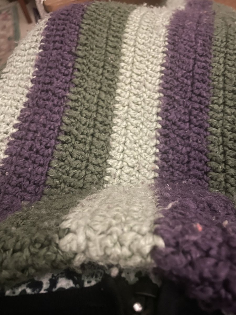 Birdhouse7S's tweet image. A good friend asked me to crochet an afghan for his wife for their anniversary this year. I haven’t done one for a while so after deciding on the colour palette, I agreed. No end date in sight as yet. 
Here are a few that I completed. The last is in progress.