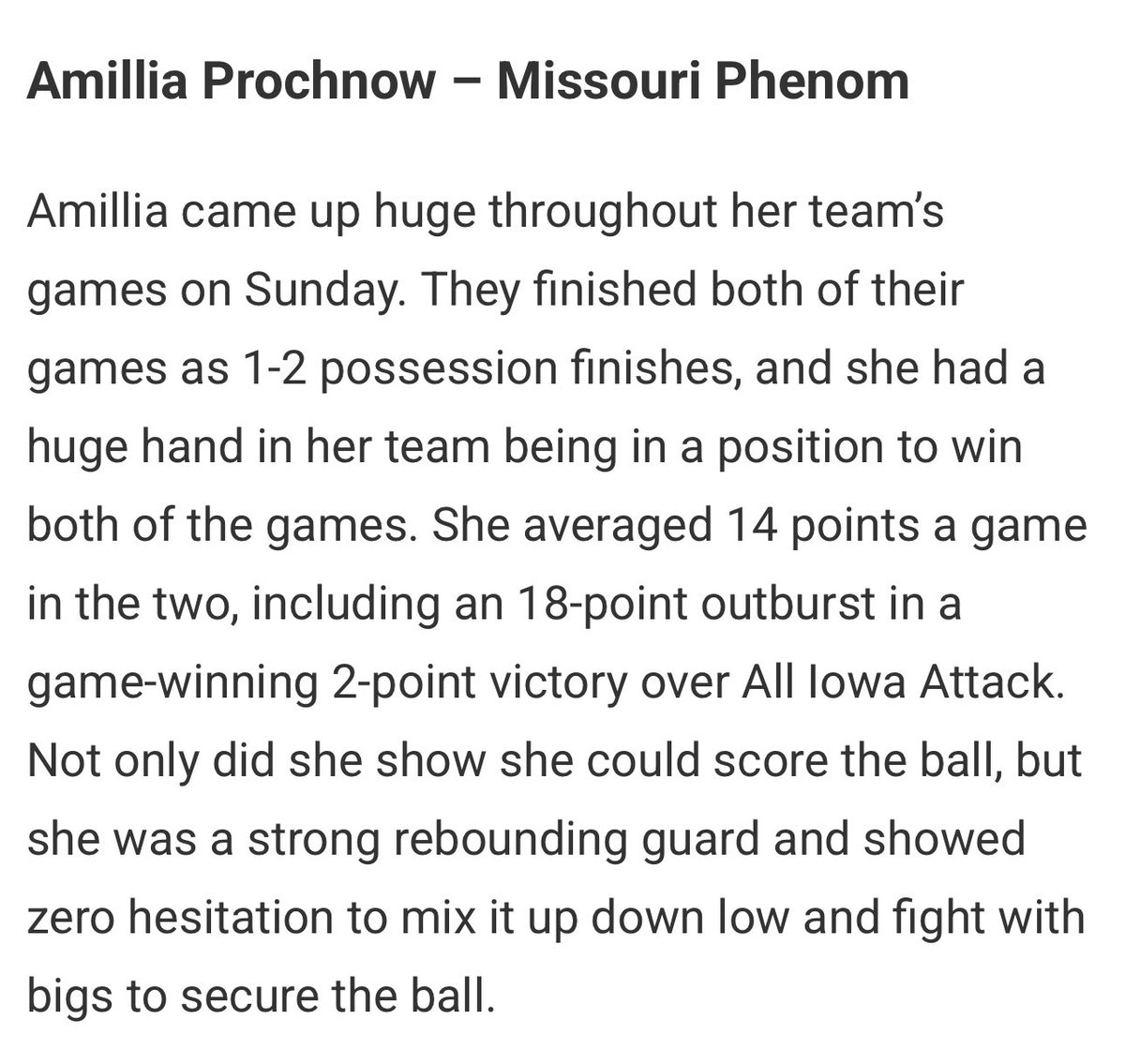 Thank you <a href="/JrAllStarBB/">Jr. All-Star Girls Basketball</a> <a href="/EricJrAllStar/">EricJrAllStar</a> <a href="/CoachJodi_/">Jodi Greve, M. Ed | Motivational Speaker & Author</a> <a href="/MissouriPhenom/">Phenom Basketball</a> <a href="/greglogs/">Greg Logsdon</a> <a href="/AndreBell111/">Andre Bell</a>