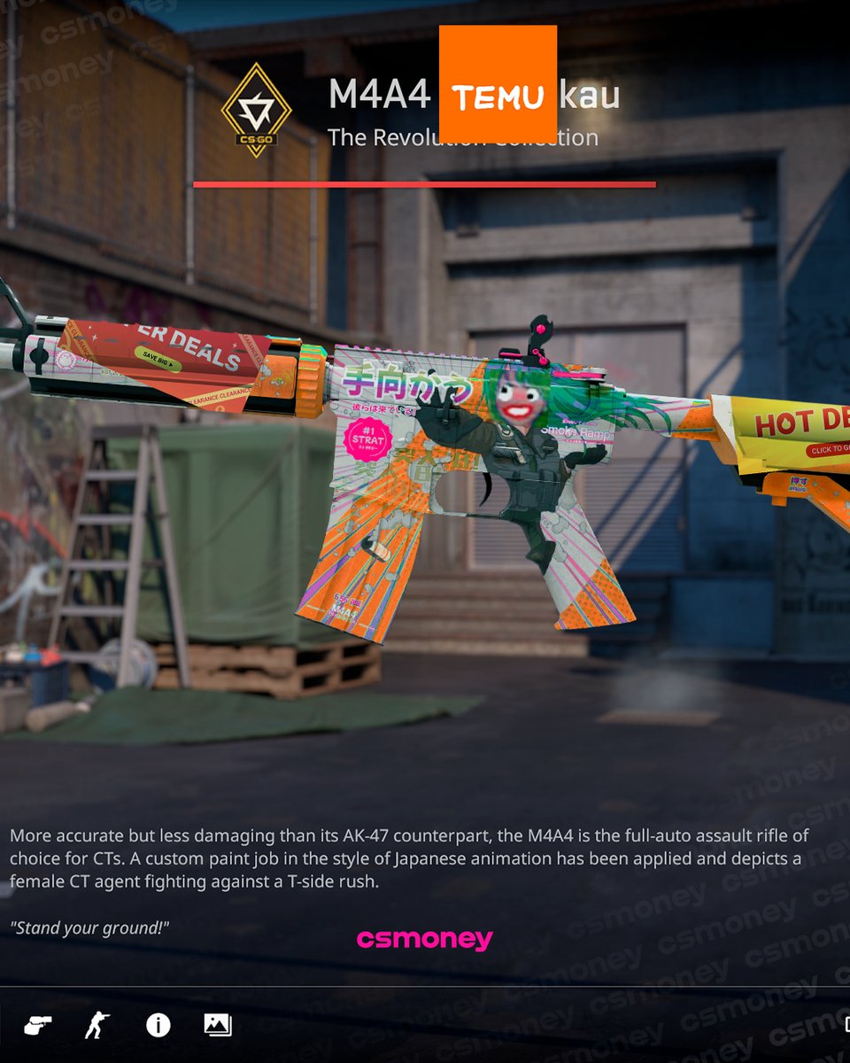 csmoneytrade's tweet image. 😱 NEW ARMORY SKIN LEAKED! Dataminers found these in... admin's meme folder
Drop your skin ideas in the comments 👇