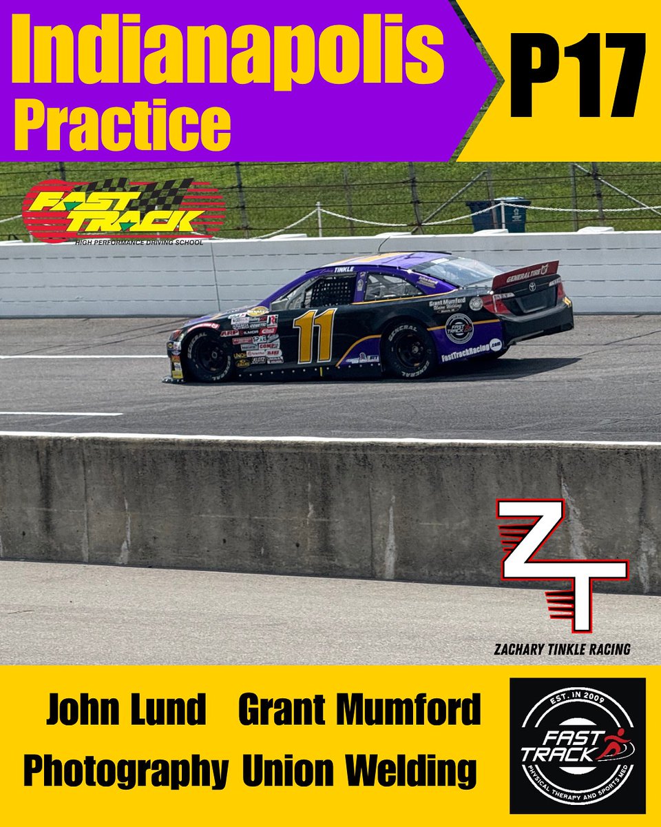 ZacharyTinkle's tweet image. We had a good start to the day after the lightning delay here at @raceirp finishing 17th in the number 11 local business car with @FastTrack_11.
Thanks to John Lund Photography, Grant Mumford Union Welding, and Fast Track Physical Therapy!